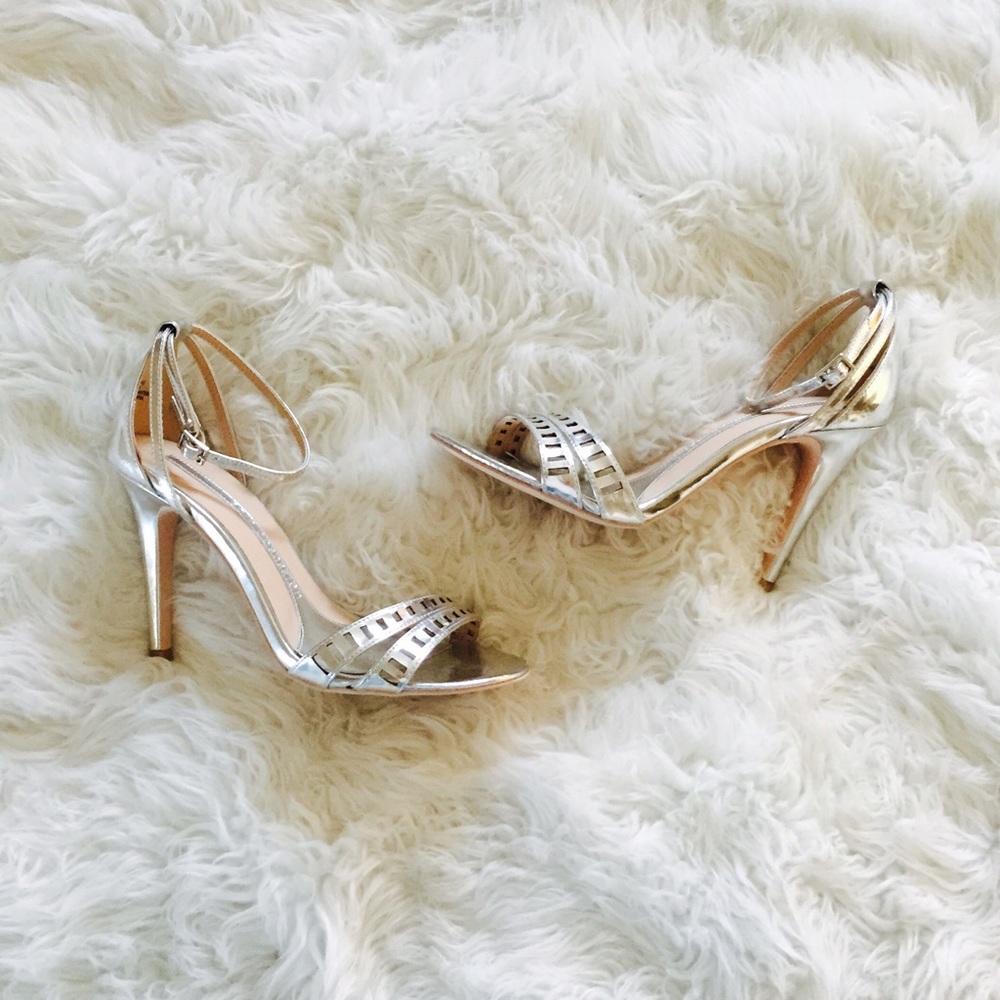 Foil  silver heels